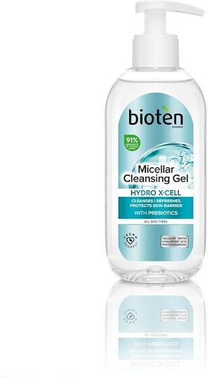 Bioten Hydro X-Cell Gel Καθαρισμού Προσώπου 200ml