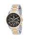 U.S. Polo Assn. Men's Watch Chronograph Battery with Silver Metal Bracelet