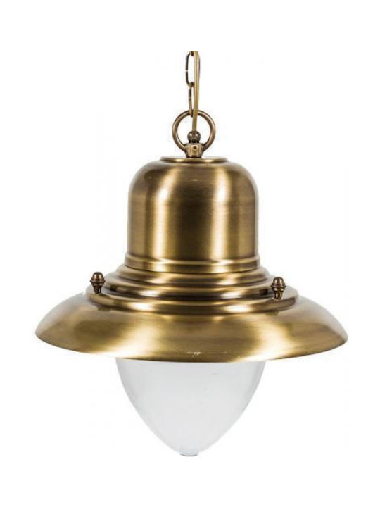 Lido Outdoor Hanging Ceiling Light E27 in Gold Color 132120