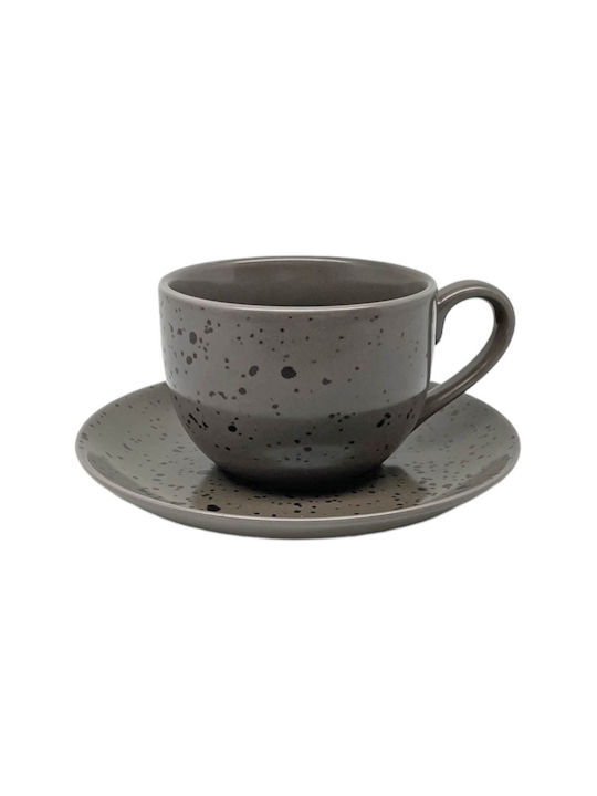 Ankor Porcelain Tea Cup Set 220ml Gray 8255-04