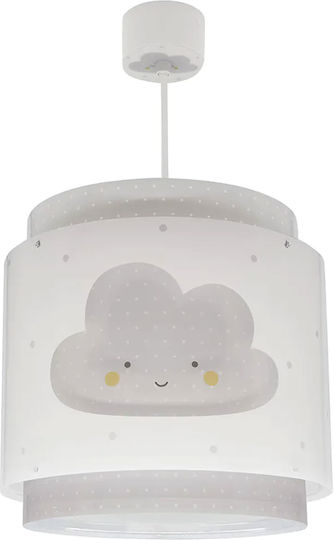 Ango Baby Dreams Единична светлина Детска таванна лампа Окачен от Пластмаса 15W с Гнездо E27 Сив 26x25см