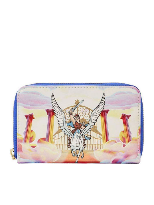 Loungefly Kids Wallet with Coins with Zipper Disney Hercules Mount Olympus Gates Zip Around