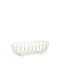 Andrea House Fruitieră Metalic Alb 28.5x15x19buc