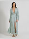 Ble Resort Collection Summer Maxi Dress Turquoise