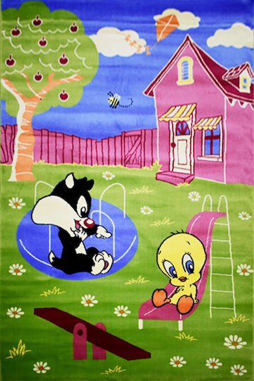Sprintzio Παιδικό Χαλί Πράσινο 133x200cm