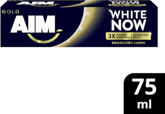 AIM Gold White Now Паста За Зъби За Избелване 75ml