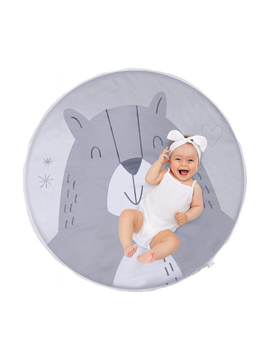 Navaris Kids Rug Gri Round with Diameter 95cm