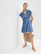 GAP Summer Mini Shirt Dress Dress Blue