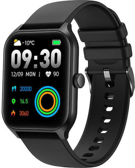 Colmi P60 Smartwatch with Heart Rate Monitor (Black)