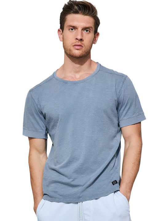 Dirty Laundry Herren T-Shirt Kurzarm Acid Dusty Blue