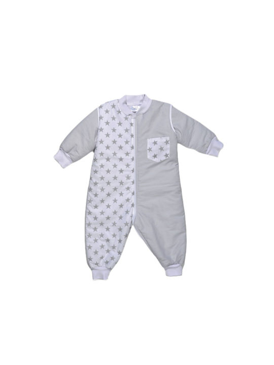 Baby Oliver Winter Sleeping Bag with Feet 2.5 Tog Gray with Detachable Sleeves