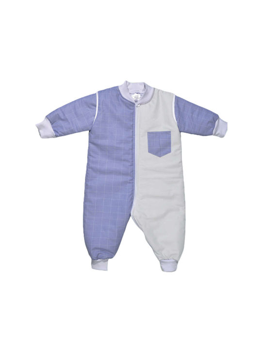 Baby Oliver Winter Sleeping Bag with Feet 2.5 Tog Light Blue with Detachable Sleeves