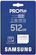 Samsung Pro Plus (2023) microSDXC 512GB U3 V30 A2 UHS-I mit Adapter