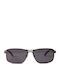 Moscow Mule Men's Sunglasses with Gray Metal Frame and Black Polarized Lens MM/5925/3