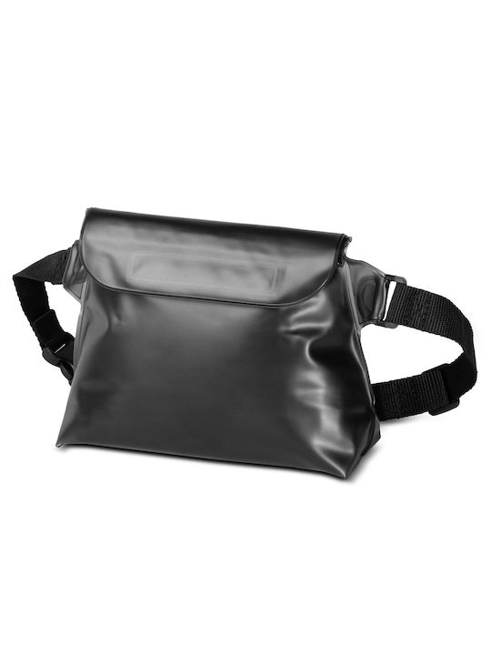 Hurtel Piele Bum Bag pentru Talie Negru