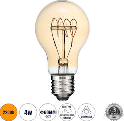 GloboStar Λάμπα LED για Ντουί E27 και Σχήμα A60 Θερμό Λευκό 280lm Dimmable