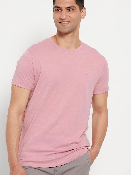 Garage Fifty5 GAM007-20104 Men's Short Sleeve T-shirt Pink