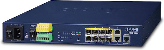 Planet MGSD-10080F Managed L2 Switch with 6 Gigabit (1Gbps) Ethernet Ports and 2 SFP Ports