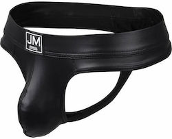 Jockmail Jockstrap Sexy pentru bărbați Negru
