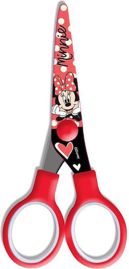 Διακάκης Minnie Mouse Παιδικό Ψαλίδι 13.5εκ. με Μεταλλική Λεπίδα Κόκκινο 1τμχ