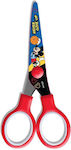 Διακάκης Mickey Mouse Kinder Schere 13.5cm mit Metallisch Klinge Rot