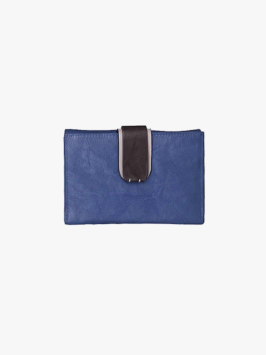 Leather Women's Wallet Blue