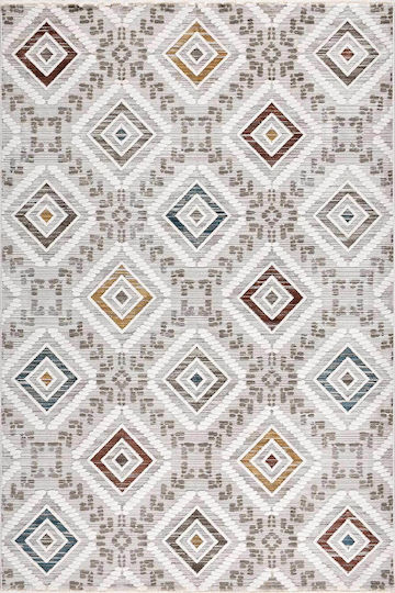 Balsan 795 Modernes Schlafzimmer-Teppichset Havana Azteke Grau 3 Stück