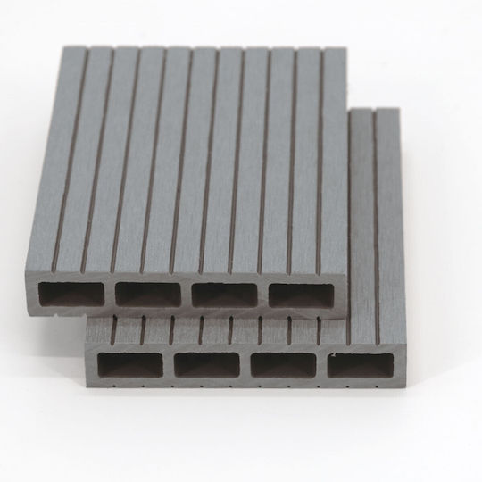 Showood Panou de perete 3D de Grădină din Magazin online WPC 360x12x2buc 1buc Gray