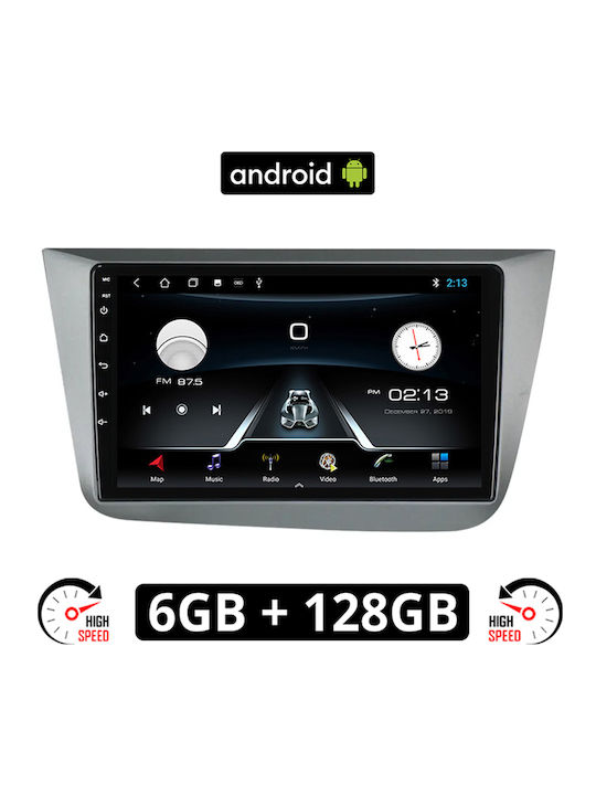 Car Audio System for Seat Toledo 2004-2009 (Bluetooth/USB/AUX/WiFi/GPS/Apple-Carplay/Android-Auto) with Touch Screen 9"