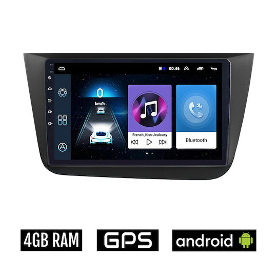 Auto-Audiosystem für Seat Toledo 2004-2009 (Bluetooth/USB/AUX/WiFi/GPS/Apple-Carplay/Android-Auto) mit Touchscreen 9"