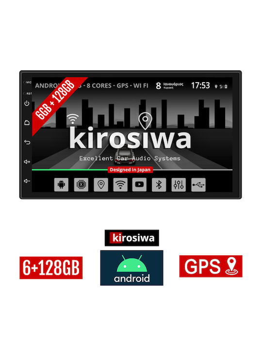 Kirosiwa Car Audio System for Volkswagen Lupo 1998-2005 (Bluetooth/USB/AUX/WiFi/GPS) with Touch Screen 7"