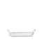 Comas Metal Rectangular Serving Tray with Handles in Silver Color 15x27x6.9cm CO07579000 1pcs