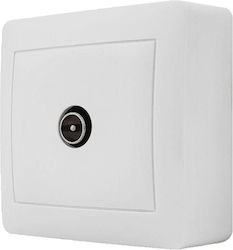Redled TV-Buchse Antenne in Weiß Farbe 28745