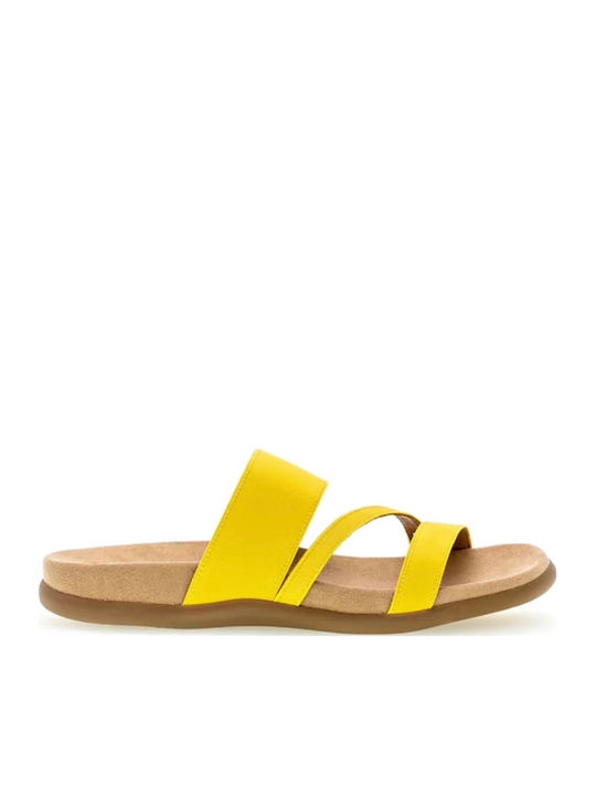 Gabor Leather Women's Flat Sandals Anatomic in ...