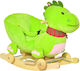 HomCom Dragon Качулка Играчка с Колелца Зелен