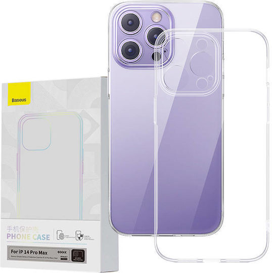 Baseus Simple Задна корица Силикон 1.3мм Прозрачен (iPhone 14 Pro Max)