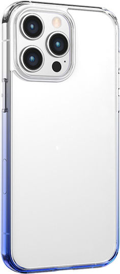 Usams Binz Back Cover Silicone Transparent Blue (iPhone 14 Plus)