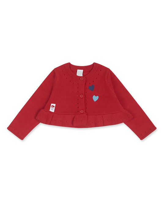 Tuc Tuc Girls Bolero Jacket with Zipper Red