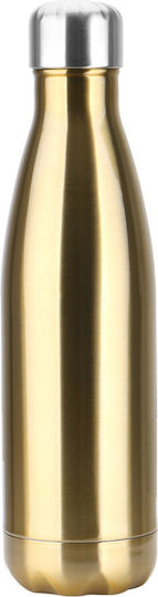 Factory Μπουκάλι Θερμός Ανοξείδωτο 500ml Χρυσό