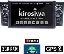 Kirosiwa Car-Audiosystem für Fiat Linie 2007-2017 (Bluetooth/USB/WiFi/GPS/Apple-Carplay) mit Touchscreen 6.1"