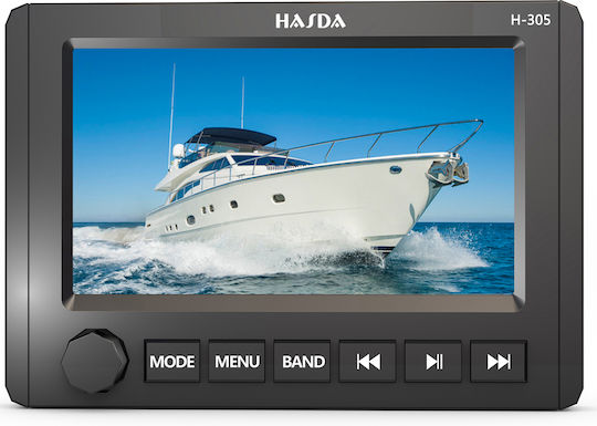 Hasda Boat Sound System 4x Waterproof with USB / Bluetooth / AUX Black