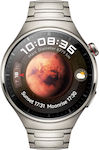 Huawei Watch 4 Pro Stainless Steel 48mm Αδιάβροχο με eSIM και Παλμογράφο (Titanium)