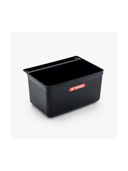 Araven Waste Bin Waste Plastic Black 9.5lt 1pcs