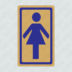 Infosign Self-Adhesive WC Women's Sign 16466