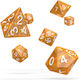 Oakie Doakie Dungeons & Dragons Dice Set Marble - Orange 7τμχ