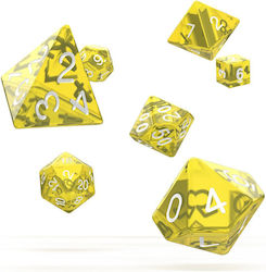 Oakie Doakie Dungeons & Dragons Würfel Set Translucent - Gelb 7 Stück