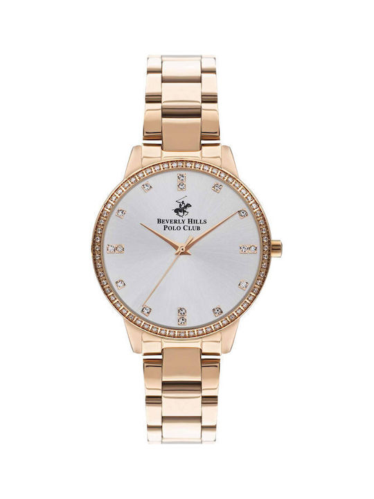 Beverly Hills Polo Club Uhr mit Rose Gold Metallarmband