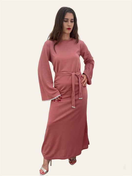 Women's Wedding + Christening Dress Pink Plus Size