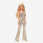 Barbie Συλλεκτική Κούκλα The Movie Margot Robbie in Gold Disco Jumpsuit για 3+ Ετών