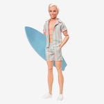 Barbie Συλλεκτική Κούκλα Ken The Movie Wearing Pastel Striped Beach Matching Set για 3+ Ετών